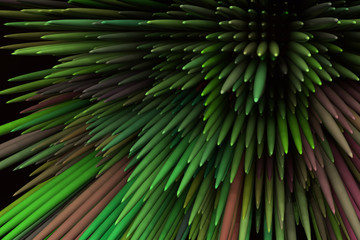 Decorative, illustrations, colorful shapes geometric, for design texture background. 3D render.