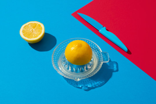 lemon on a squeezer