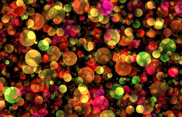 gradient party confettie circles