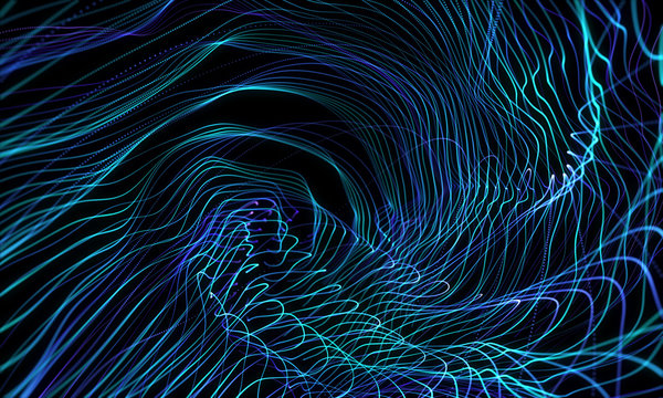 Abstract light pattern