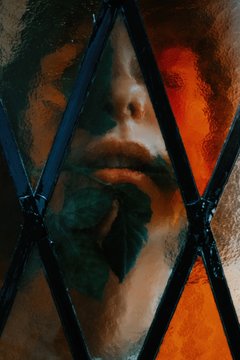 rose between the lips