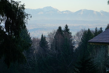 Alpenpanorama, Blick vom hohen Pei&szlig;enberg