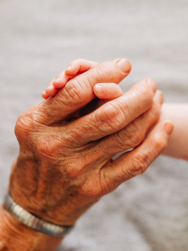 Grandmother and granddaughter
