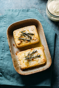 Food: baked feta cheese