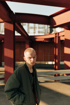 Portrait of young man outdoor