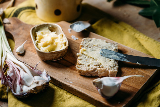 Food: Homemade garlic butter