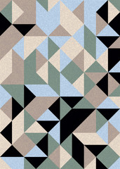 Pattern with random colored Diamonds Generative Art background illustration