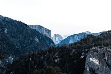 Beautiful Half Dome Yosemite Landscape