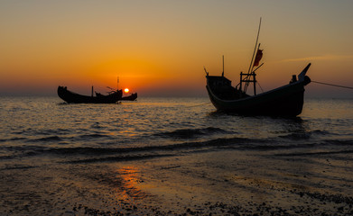 Amazing view of the sunset at Saint martin’s island, Bangladesh