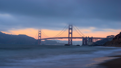 Beautiful view of  Golden gate bridge, San Francisco  