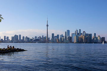 Obraz premium Skyline of Toronto with the iconic CN Tower, Ontario, Canada