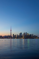 Obraz premium Skyline of Toronto with the iconic CN Tower, Ontario, Canada