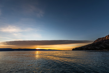 Fototapeta premium A perfect sunset on the beach