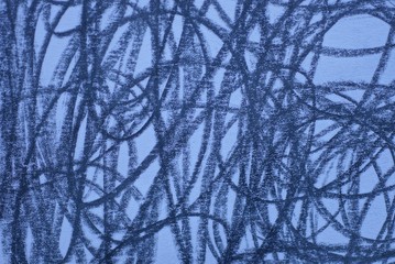 Obraz premium texture of illustration and drawing of black stripes on a white sheet of paper