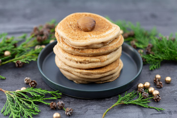 Blinis sans gluten à la farine de châtaigne