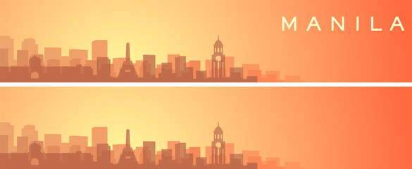 Manila Beautiful Skyline Scenery Banner