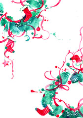 decorative attributes with winter holiday features