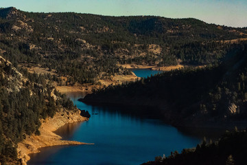 Off the grid mountain lake outside of Denver