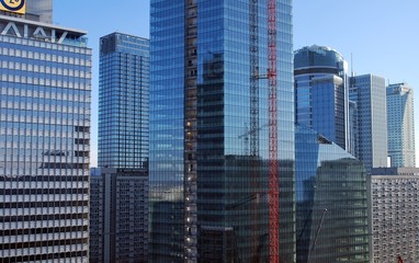 Fototapeta na wymiar Construction of a skyscraper