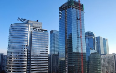 Fototapeta na wymiar Construction of a skyscraper