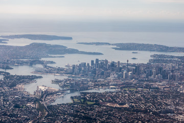 Sydney from up in the air