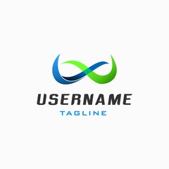 infinity logo design inspiration . modern infinity icon design template . futuristic logo design inspiration . logo template