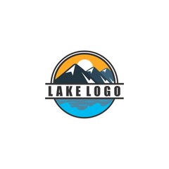 Lake Logo Mountain Vector Images