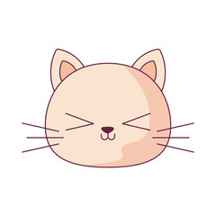 Kawaii cat cartoon vector design