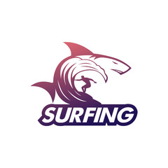 Vintage Surfing Graphics and retro logo vector illustration