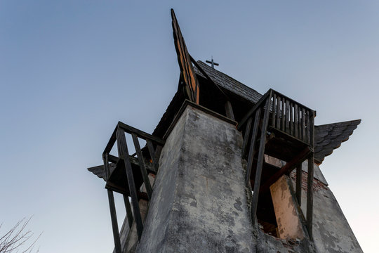 Szent Laszlo lookout tower in Mogyorod