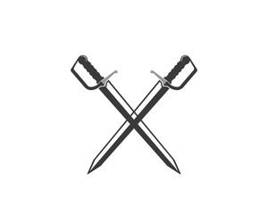 sword logo icon vector illustration design