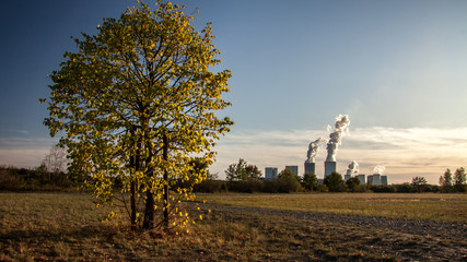 Obraz premium the Boxberg coal-fired power plant