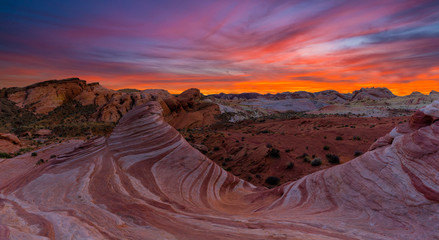 Colorful valley of fire state park, Nevada - Powered by Adobe
