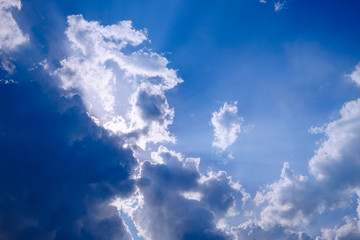 Blue sky with cloud. Sky clouds background.