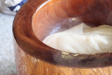 Japanese custom / Making mochi 