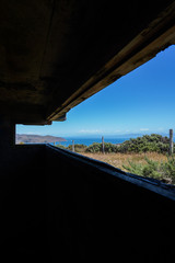View from a A World War Two Bunker at Makara in New Zealand