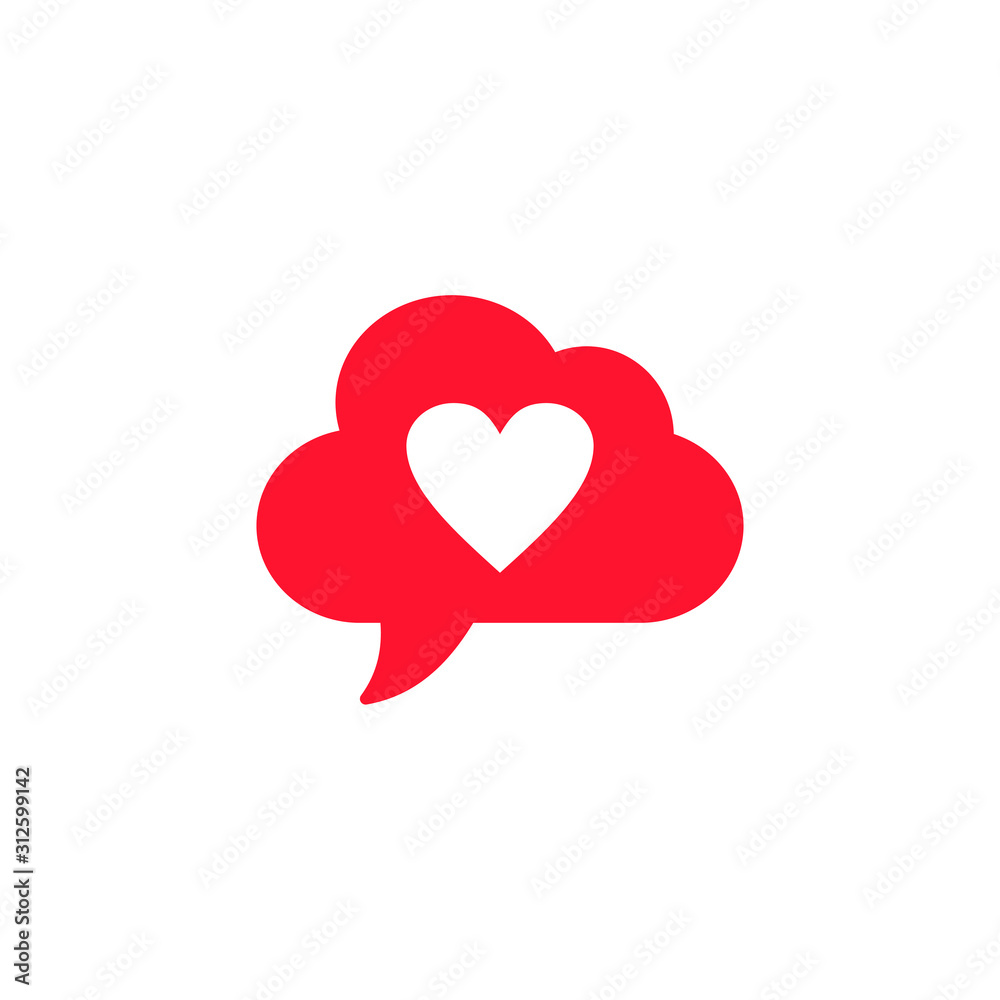 Leinwandbilder social media notifications icon template color editable. social media notification symbol vector sig