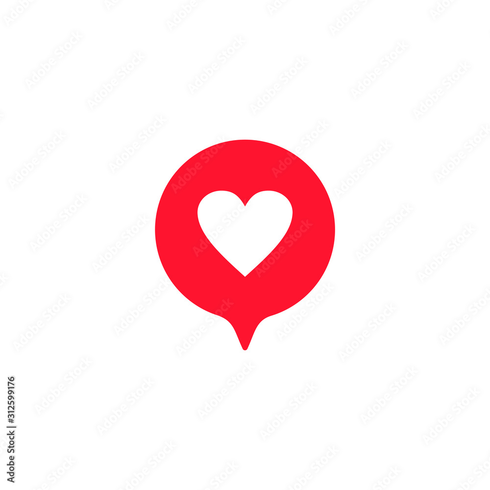 Leinwandbilder social media notifications icon template color editable. social media notification symbol vector sig