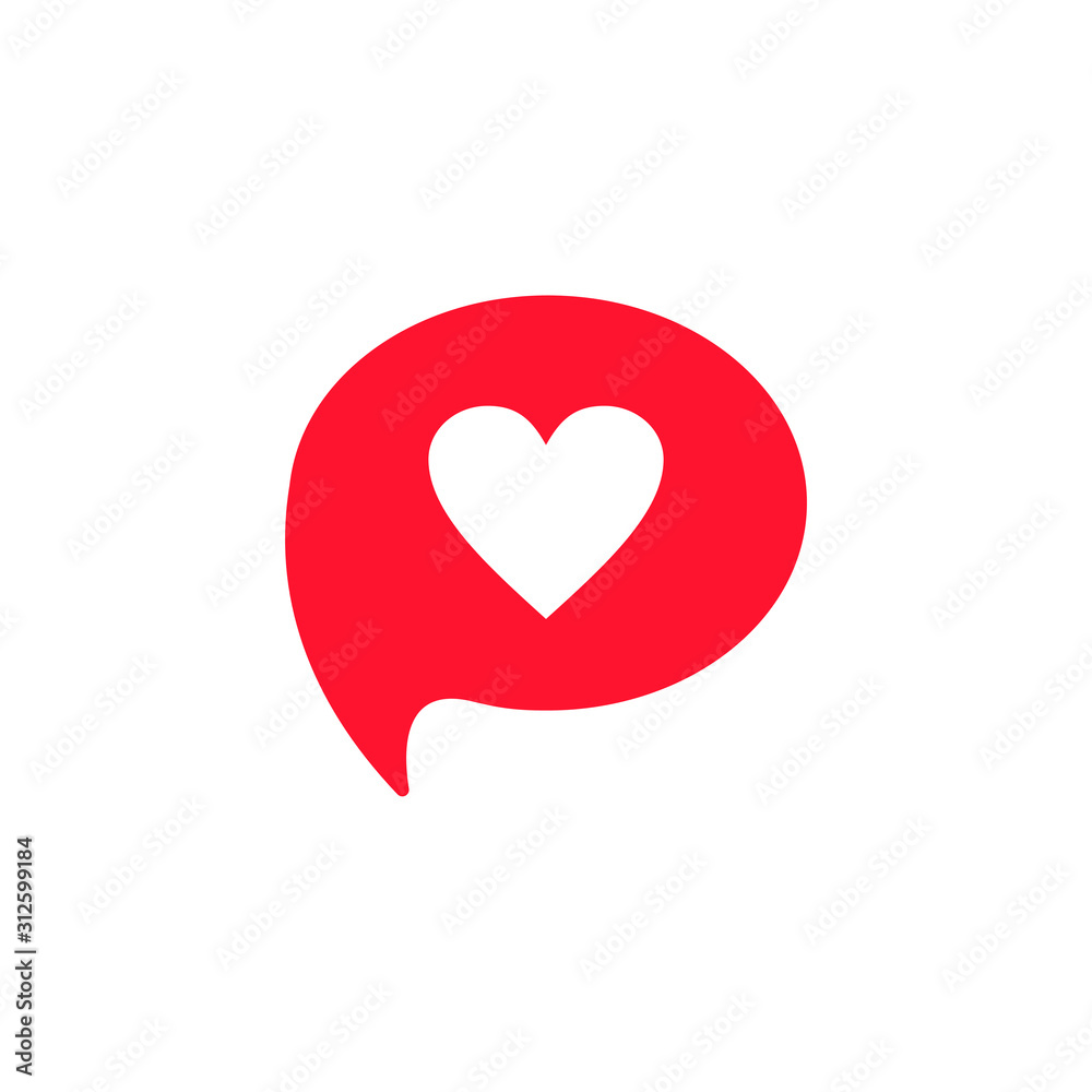 Poster Social media notifications icon template color editable. Social media notification symbol vector sign isolated on white background illustration for graphic and web design.