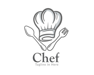 Chef Hat Logo Template - Bakery Logo Vector design inspiration