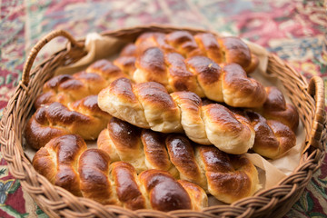 homemade scones on the basket