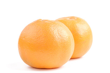Close-up of orange group in isolated white background
