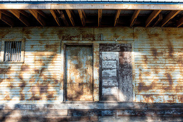 Rusted Train Depot Rural South Georgia