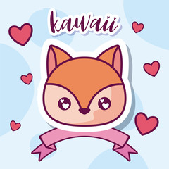 Kawaii squirrel cartoon vector design