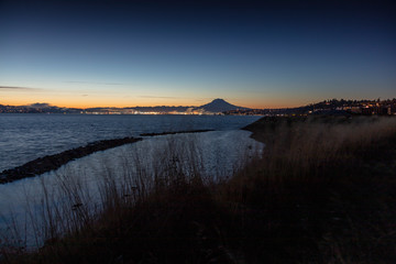 Mt Rainier Tacoma Sunrise Puget Sound