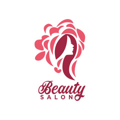 beauty salon logo design with modern concepts on white background vector template