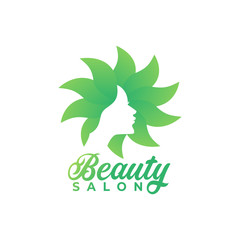 beauty salon logo design with modern concepts on white background vector template