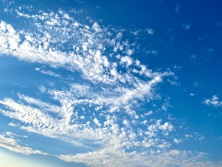 blue sky with clouds