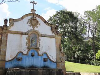 Fountain in the city of Tiradentes Minas Gerais Brazil.