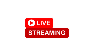 Obraz premium Live streaming icon. Web design. vector illustration